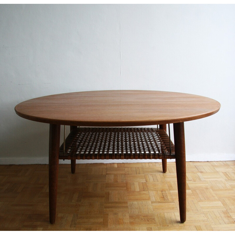 Vintage scandinavian teak coffee table - 1960s