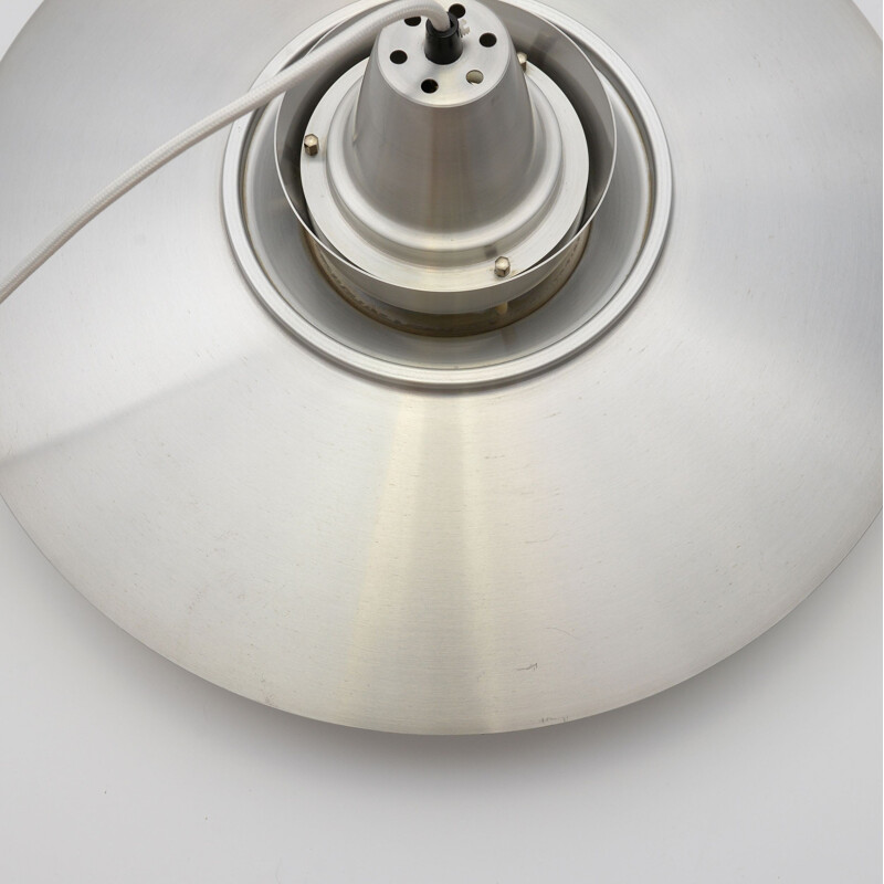 Silver Pendant Vintage Danish Lamp - 1960s