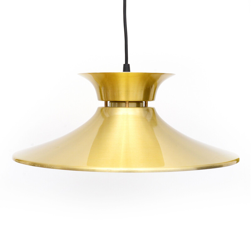 Lampe vintage danoise dorée en laiton - 1960