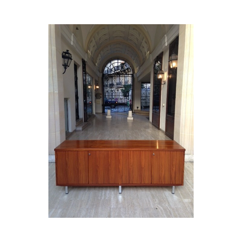 Sideboard in rosewood and metal, Florence KNOLL - 1960s