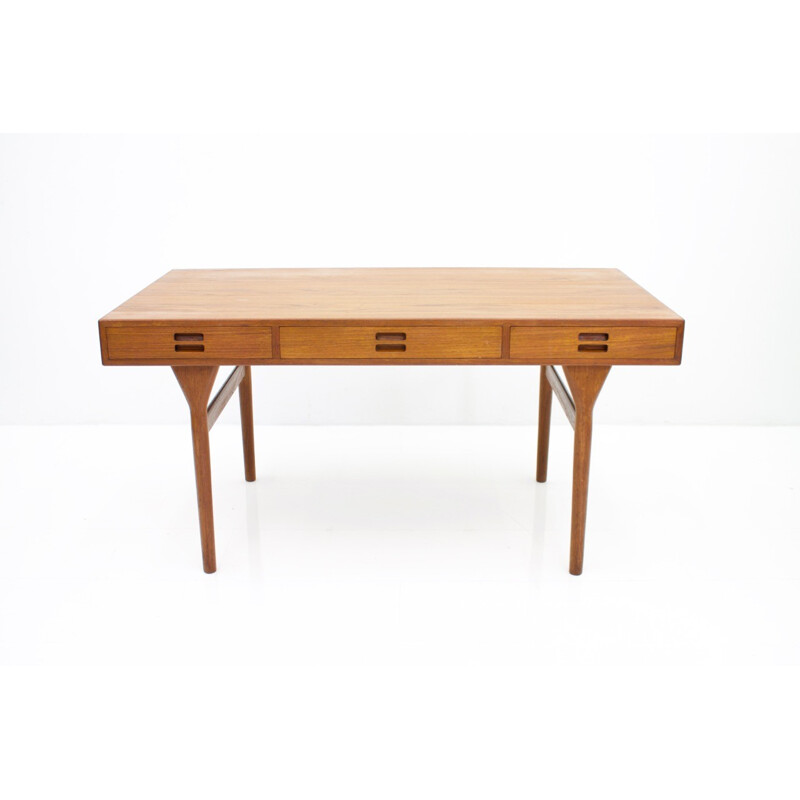 Vintage Teak Desk by Nanna Ditzel for Søren Willadsen Denmark - 1950s