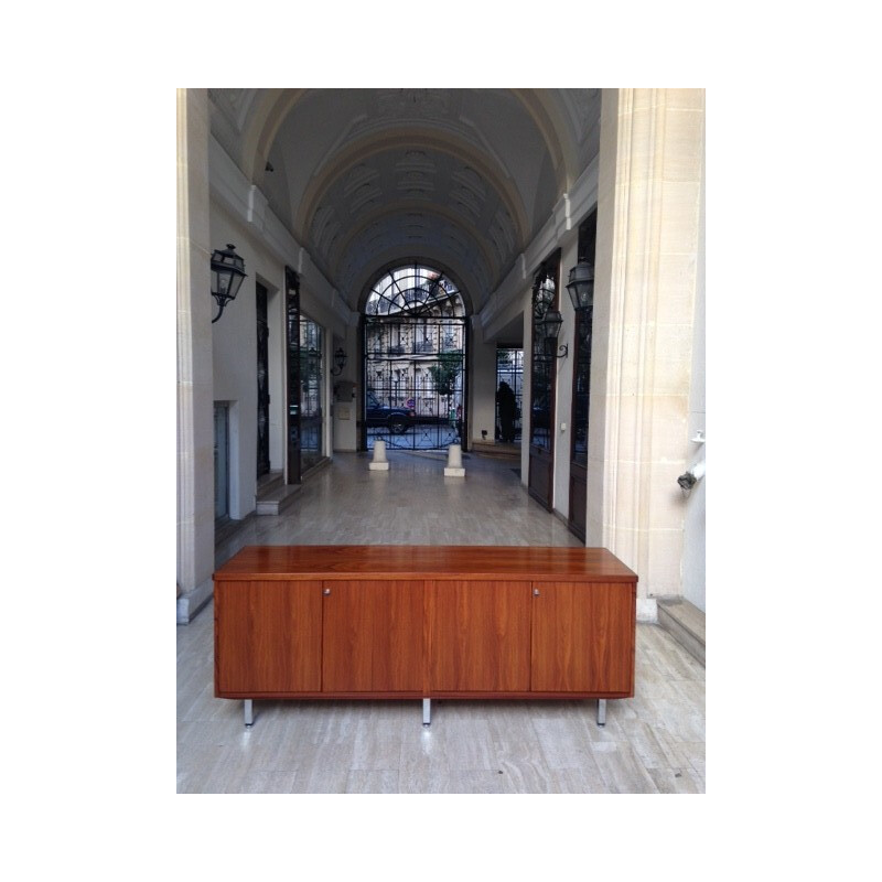 Sideboard in rosewood and metal, Florence KNOLL - 1960s