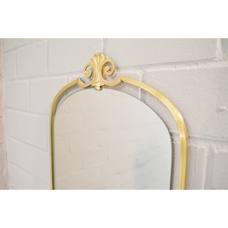 Vintage German Mirror in Brass - 1960s