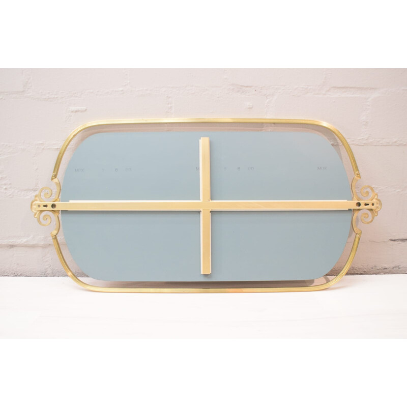 Vintage German Mirror in Brass - 1960s