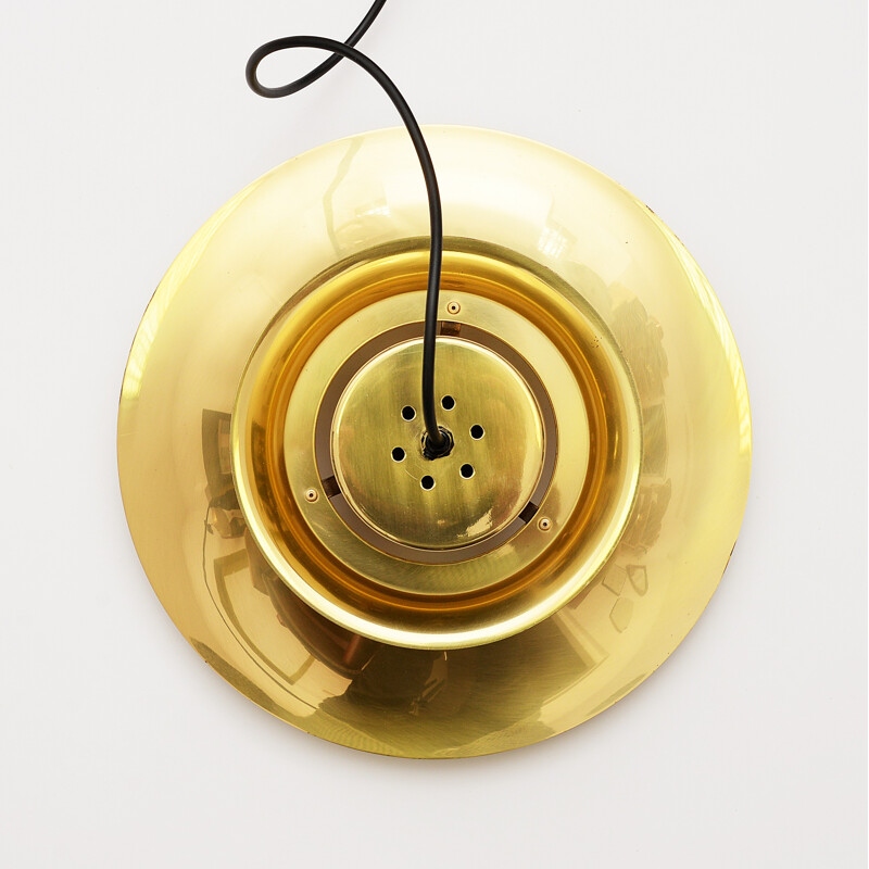 Danish vintage pendant Lamp In Brass by Hans Agne Jakobson for Viltrika - 1950s