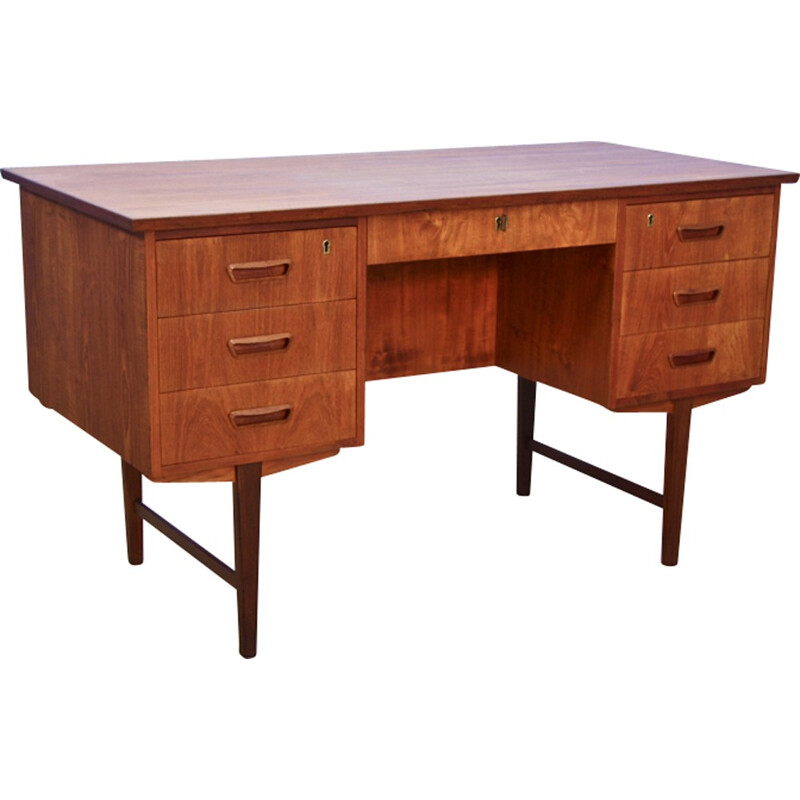 Vintage danish writing desk in teak - 1960s