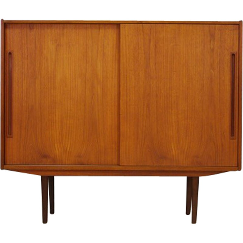 Vintage Danish veneered with teak cabinet - 1960s