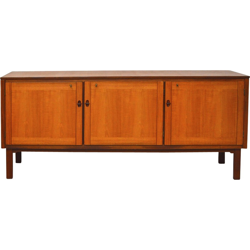 Vintage 3-door teak sideboard - 1960s