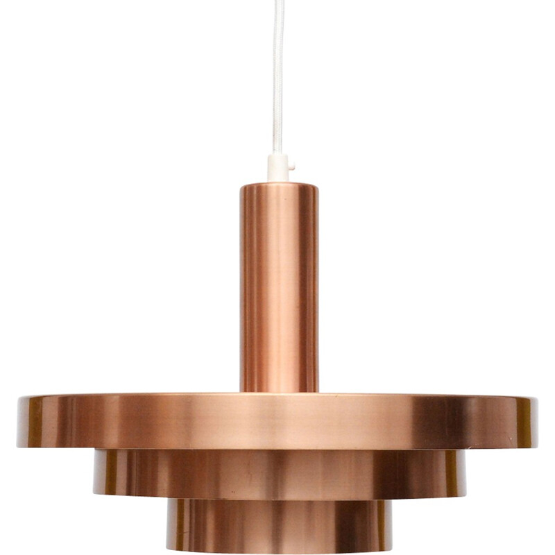 Roulette Pendant in Copper-Colored Aluminum - 1960s