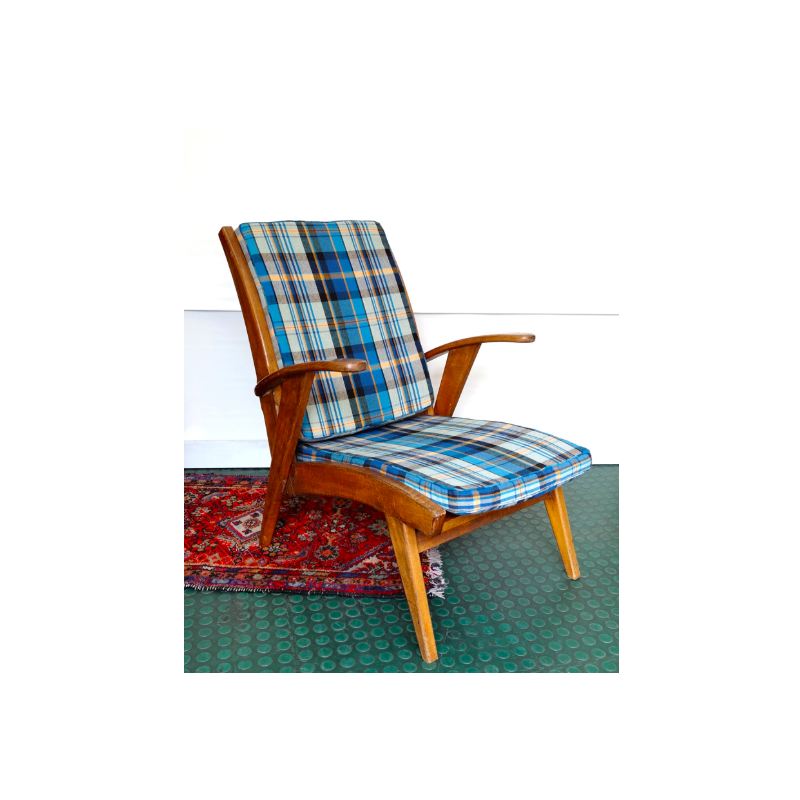 Vintage Scandinavian armchair in solid massif - 1960s