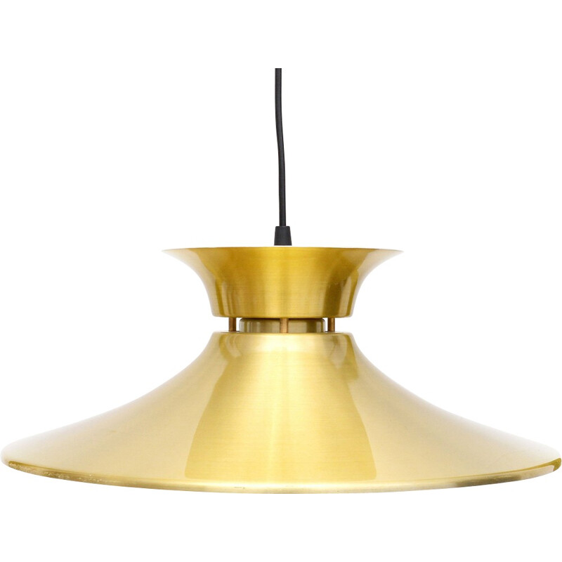 Vintage Danish Gold Lamp In Brass - 1960s