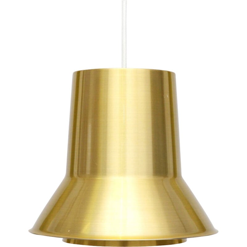 Danish vintage Pendant Lamp in Gold Brass - 1960s