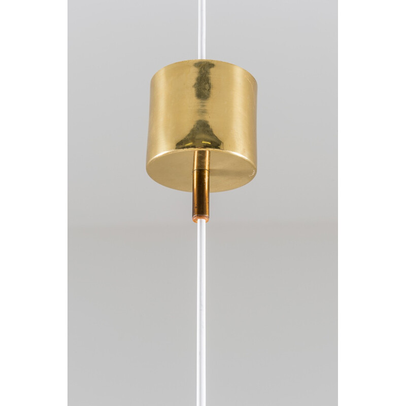 Vintage Swedish pendant lamp in brass by Hans-Agne Jakobsson - 1960s