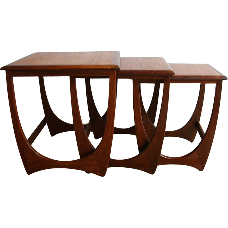 Set of 3 Nesting Tables G-Plan in teak - 1960s