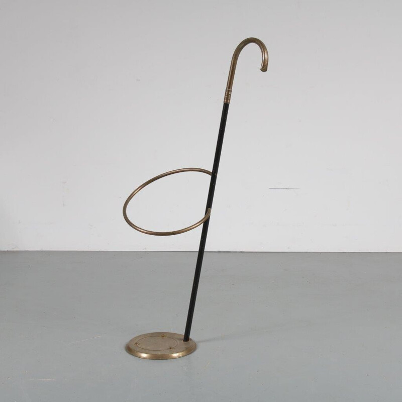 Vintage Italian umbrella stand in brass - 1950s