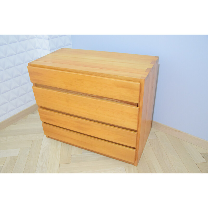 Vintage "Savoie" chest of drawers in solid wood by Regain - 1980s