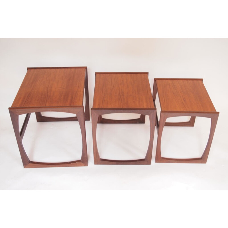 Scandinavian vintage Gplan nesting tables - 1950s