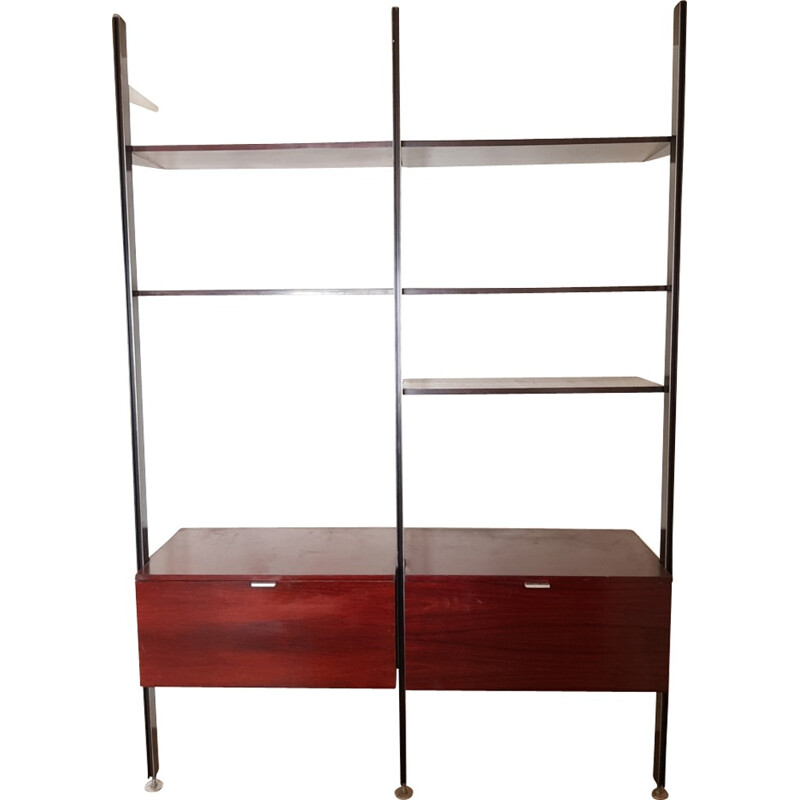 Vintage library-shelf in light rosewood by George Nelson - 1970s
