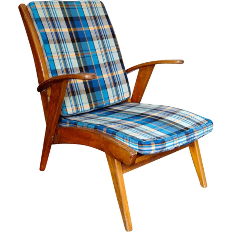 Vintage Scandinavian armchair in solid massif - 1960s