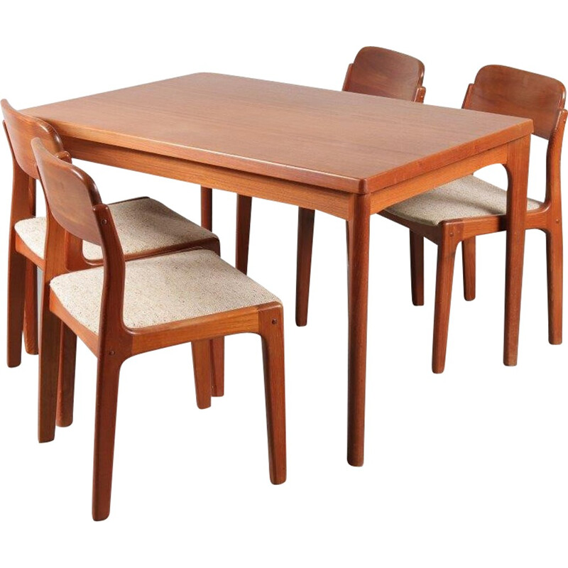 Vintage dining set by Hennning Kjaernulf - 1960s