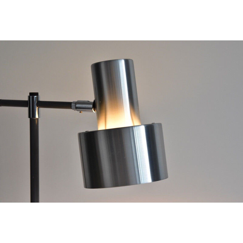 Vintage "Lento" silver table lamp by Jo Hammerborg for  Fog & Mørup - 1960s