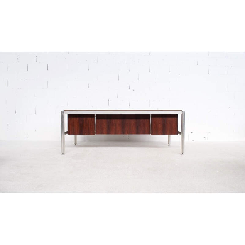 Vintage desk in rosewood by George Ciancimino for Mobilier International - 1970