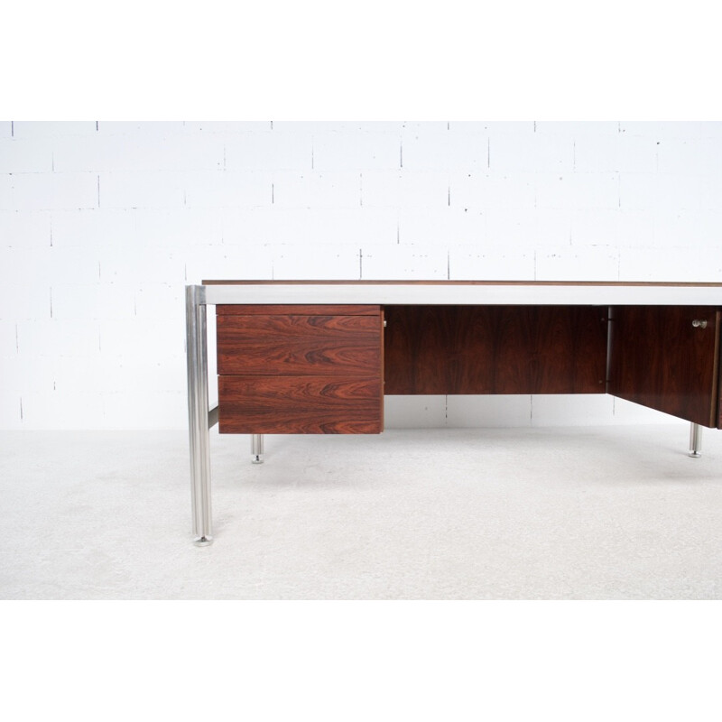 Vintage desk in rosewood by George Ciancimino for Mobilier International - 1970