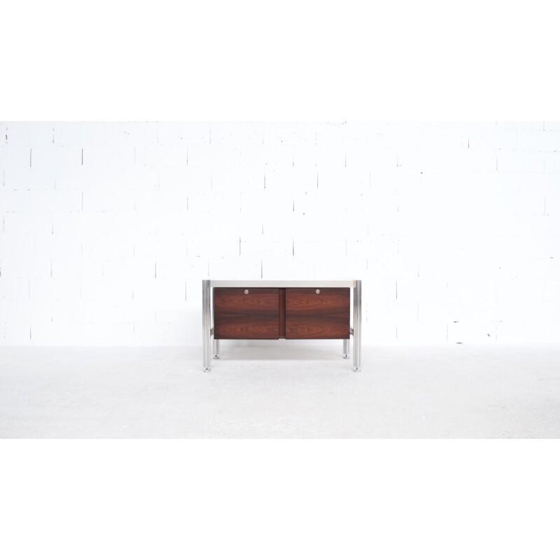 Vintage sideboard in rosewood by George Ciancimino for Mobilier International - 1970s