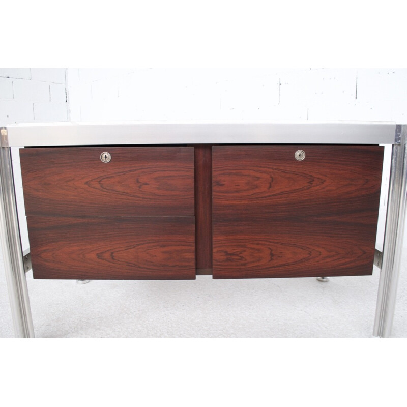 Vintage sideboard in rosewood by George Ciancimino for Mobilier International - 1970s