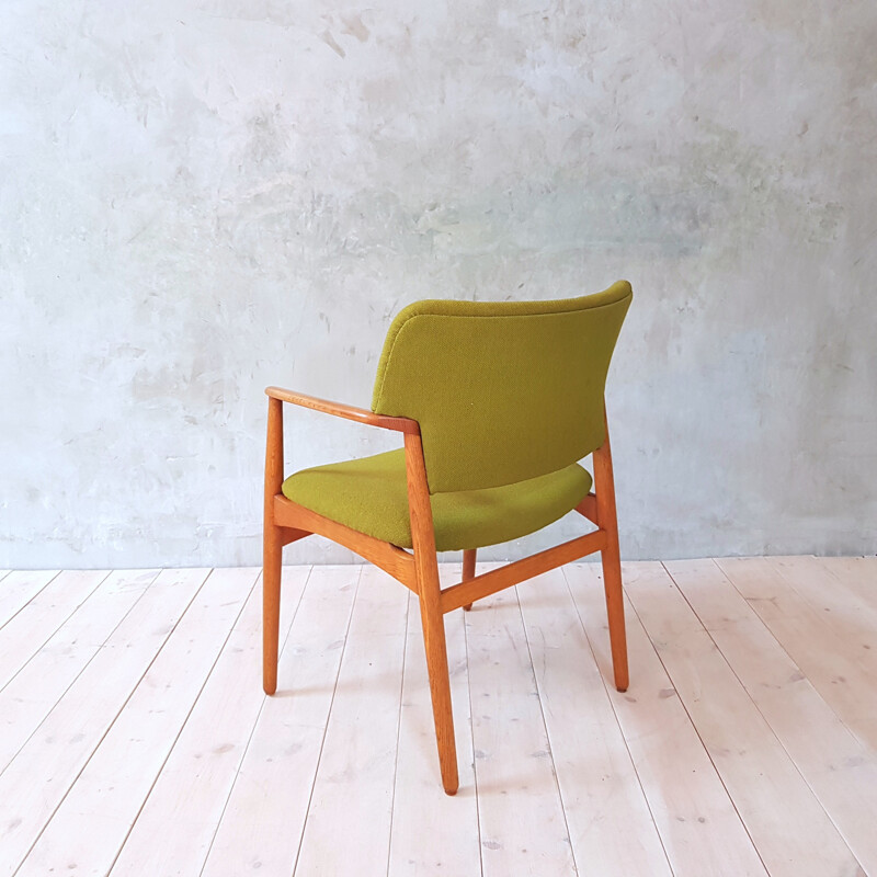 Vintage oak chair by A.B Madsen & Larsen for Fritz Hansen - 1950s