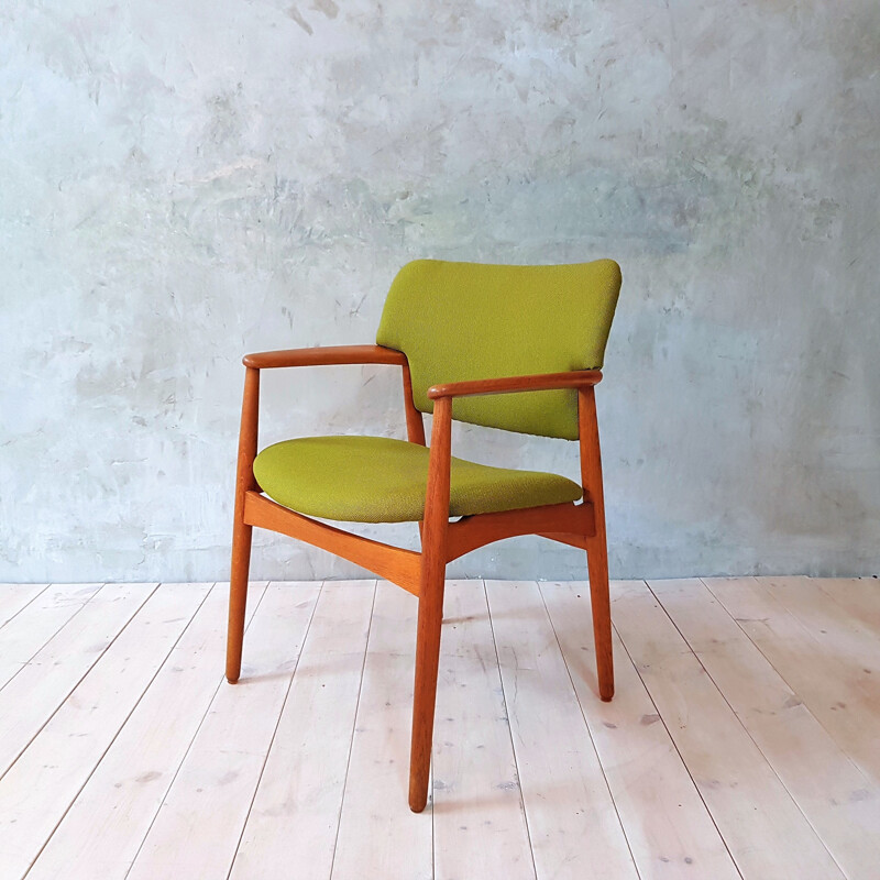 Vintage oak chair by A.B Madsen & Larsen for Fritz Hansen - 1950s