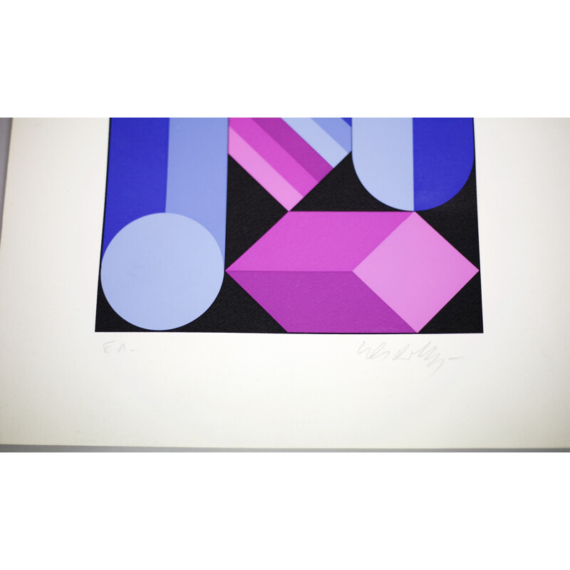 Lithographie de Victor Vasarely, Epreuve d'Artiste - 1970