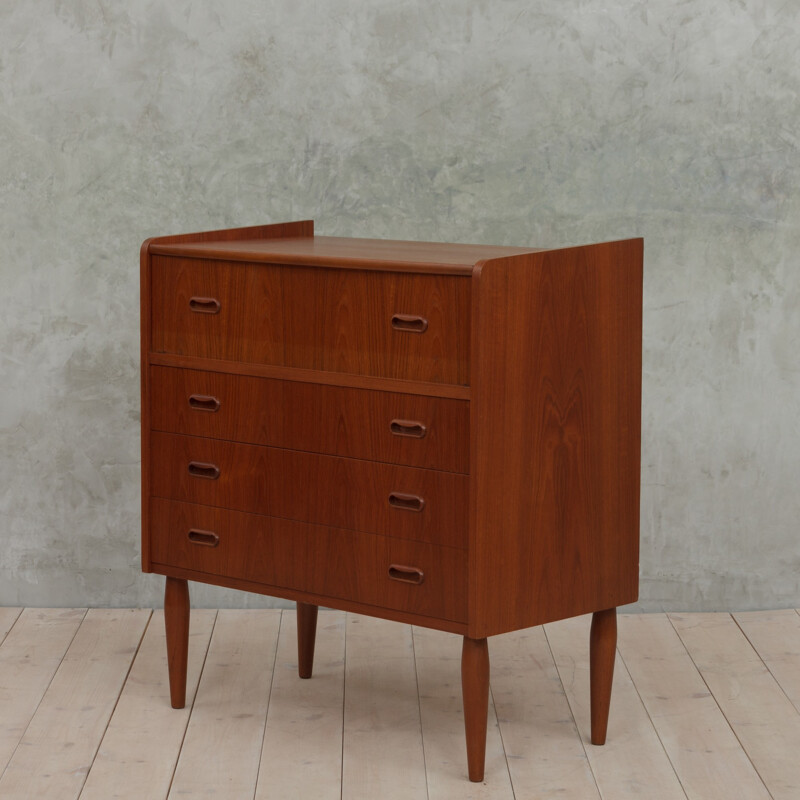 Vintage Danish secretary in teak - 1960s