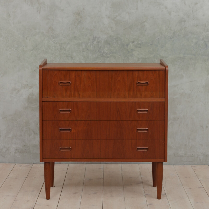 Vintage Danish secretary in teak - 1960s