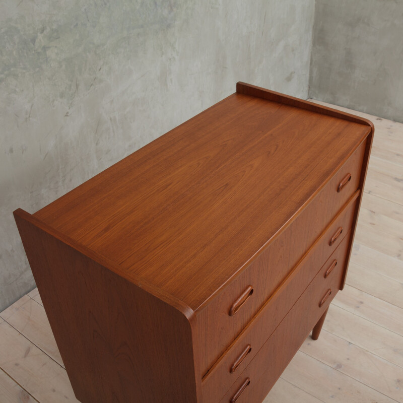 Vintage Danish secretary in teak - 1960s