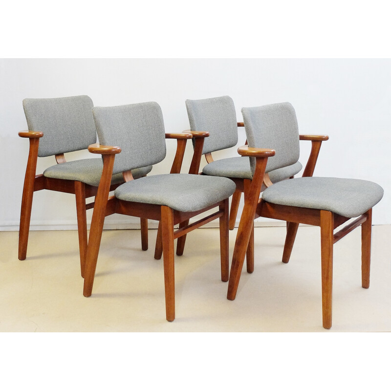Set of 4 vintage Domus armchairs for Knoll - 1950s