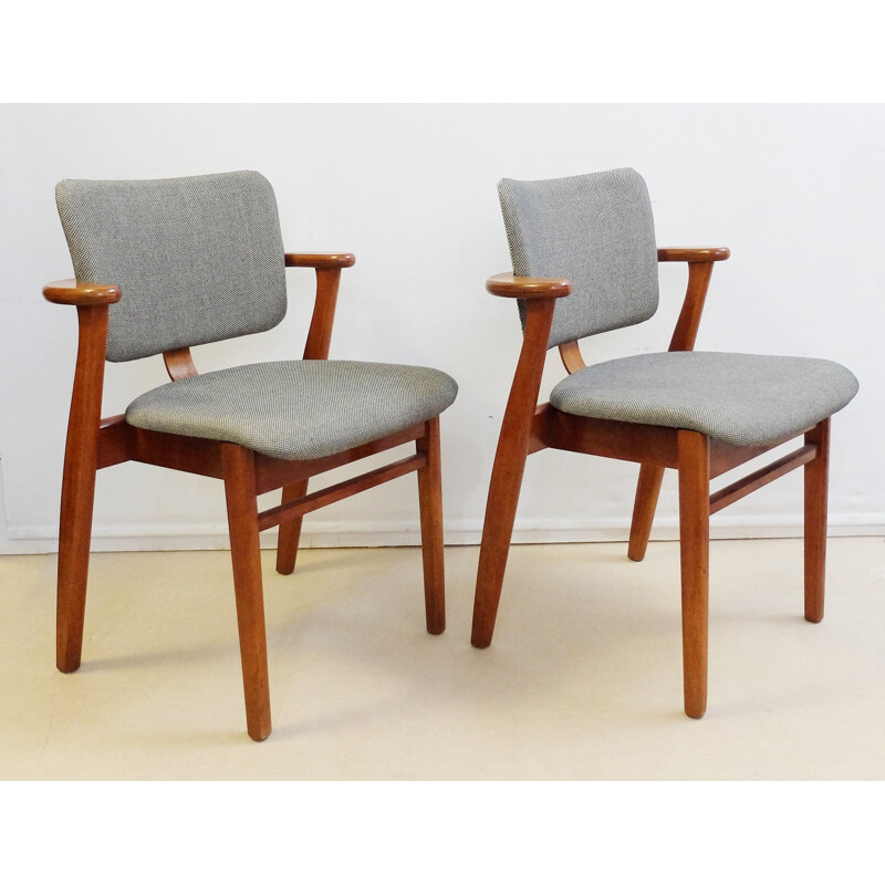 Set of 4 vintage Domus armchairs for Knoll - 1950s