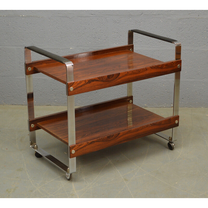 Vintage trolley in rosewood for Merrow Associates - 1970s