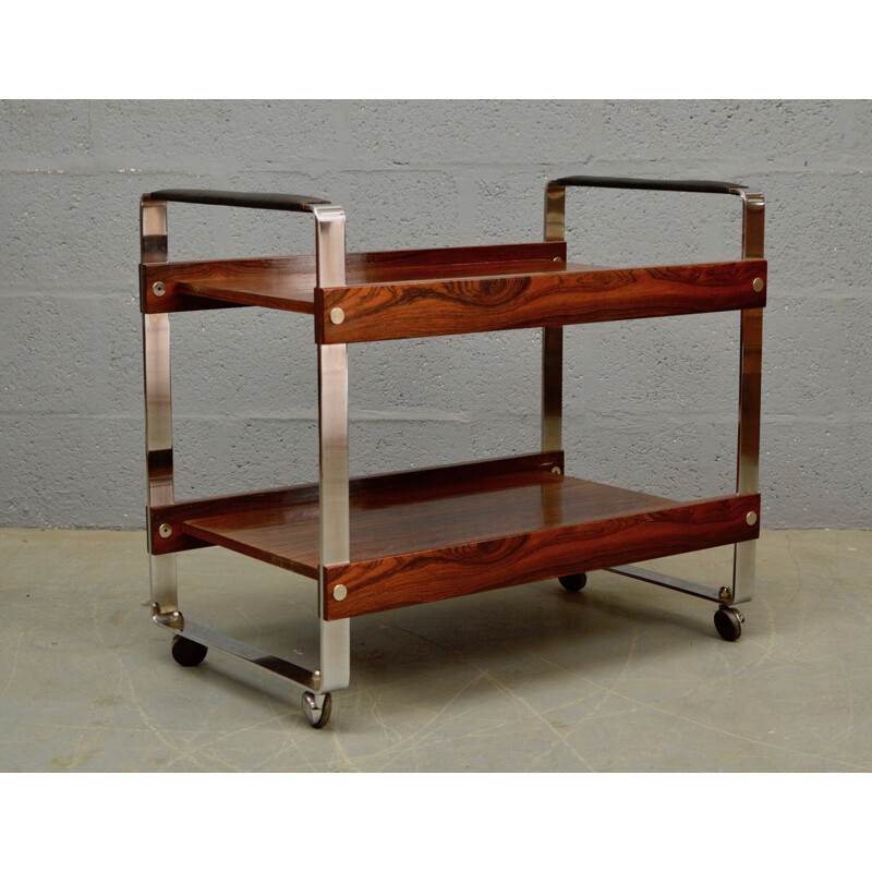 Vintage trolley in rosewood for Merrow Associates - 1970s