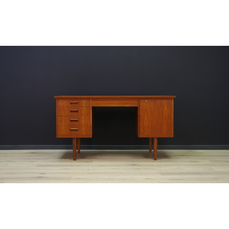 Vintage scandinavian minimalist writing desk - 1960s