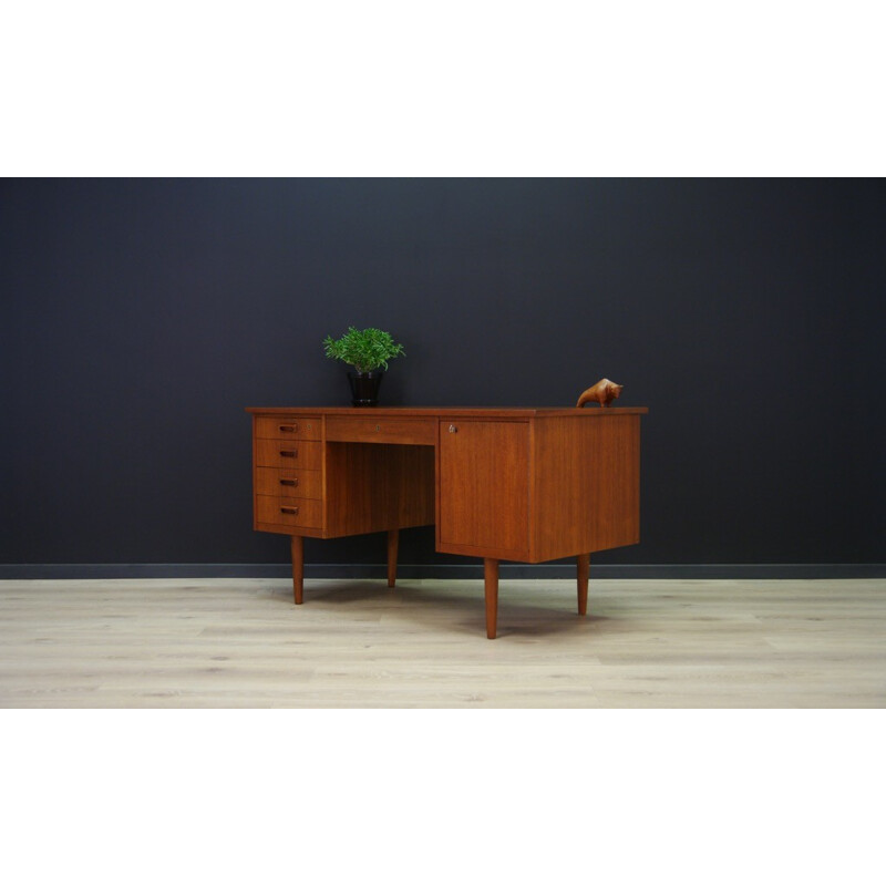 Vintage scandinavian minimalist writing desk - 1960s