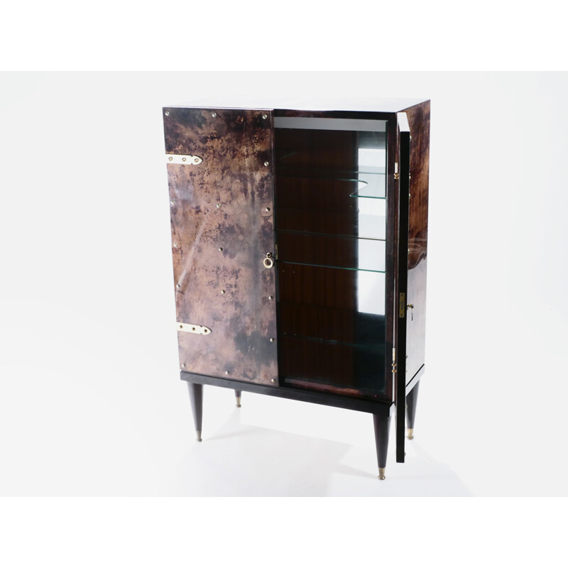 Vintage italian cabinet bar by Aldo Tura - 1960s