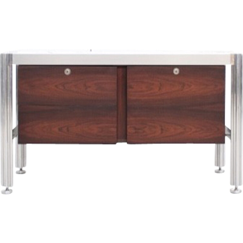 Vintage sideboard in rosewood by George Ciancimino for Mobilier International - 1970s