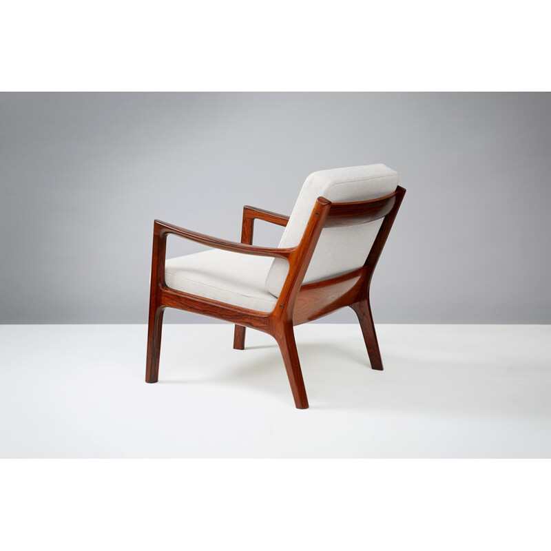 Vintage chair "Senator" in rosewood by Ole Wanscher for rance & Son - 1960s