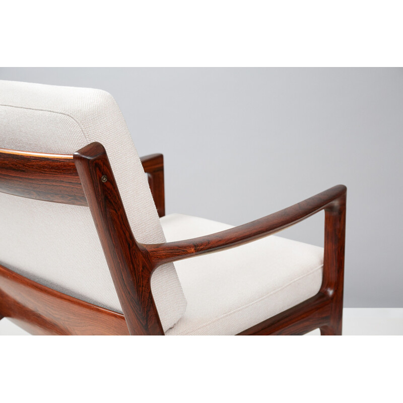 Vintage chair "Senator" in rosewood by Ole Wanscher for rance & Son - 1960s