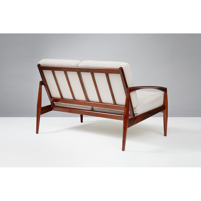 Vintage "Paper Knife" 2-seater sofa in rosewood by Kai Kristiansen for Magnus Olesen - 1950s