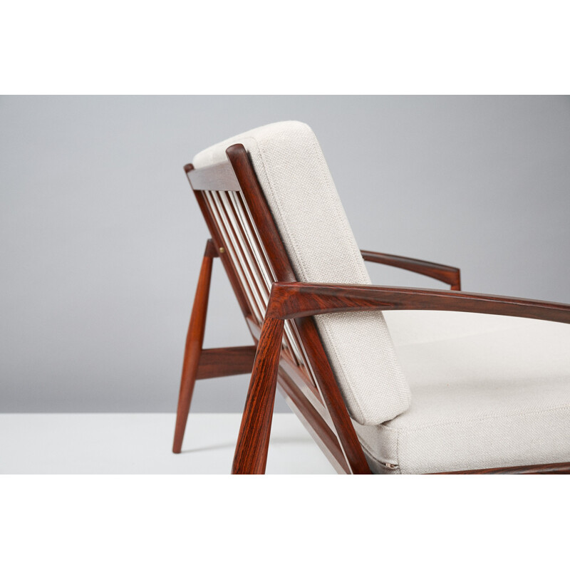 Vintage "Paper Knife" 2-seater sofa in rosewood by Kai Kristiansen for Magnus Olesen - 1950s