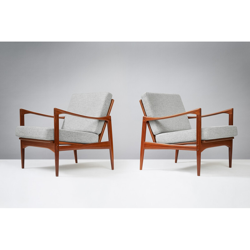 Vintage Candidate Lounge Chairs in Teak - 1960s