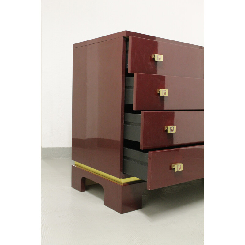 Lacquered vintage chest of drawers by Paco Rabanne - 1970s