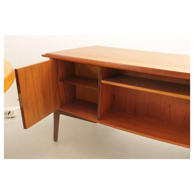 Vintage Scandinavian teak desk with 8 drawers by Svend Aage Madsen - 1960s